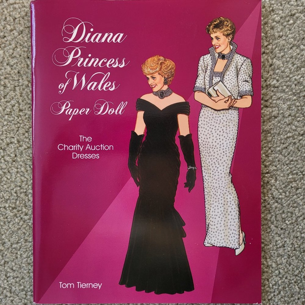 NEW Diana, Princess of Wales, Paper Doll: The Charity Auction Dresses 1997